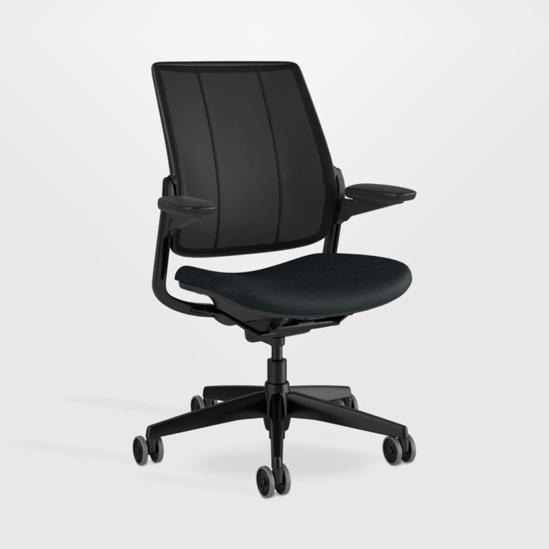 Humanscale ® Smart Ocean Blue Wool Office Chair - image 2 of 7