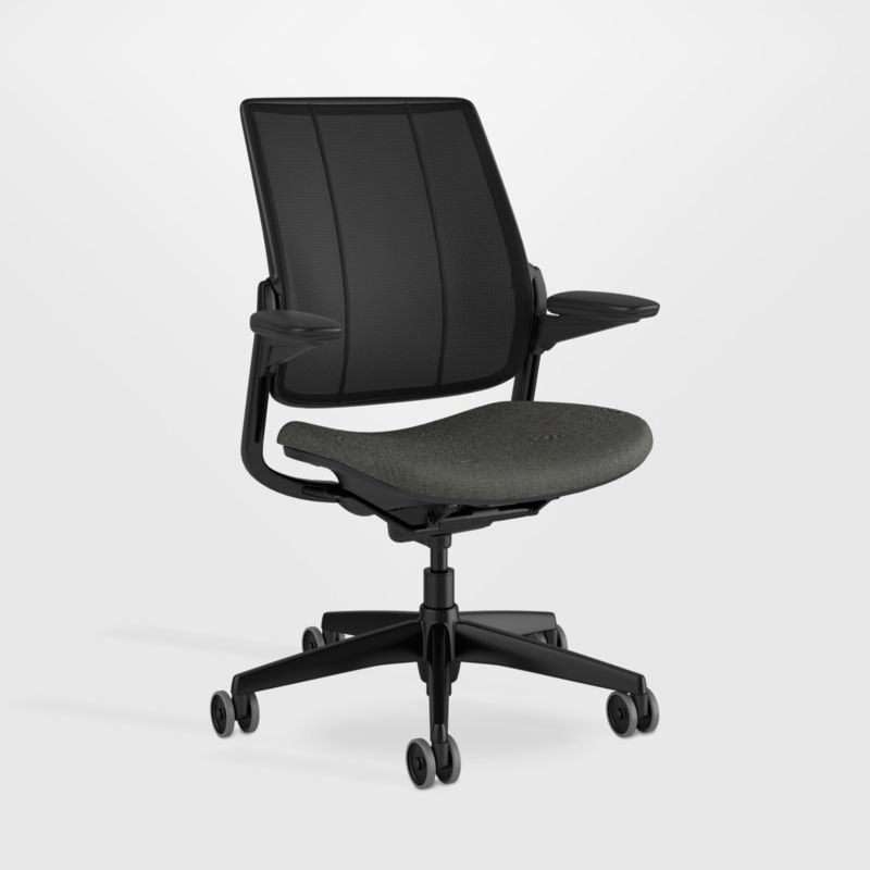 Humanscale ® Smart Ocean Grey Wool Office Chair - image 2 of 7