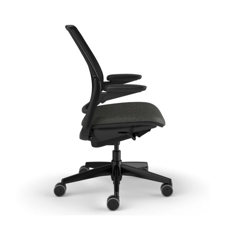 Humanscale ® Smart Ocean Grey Wool Office Chair - image 3 of 7