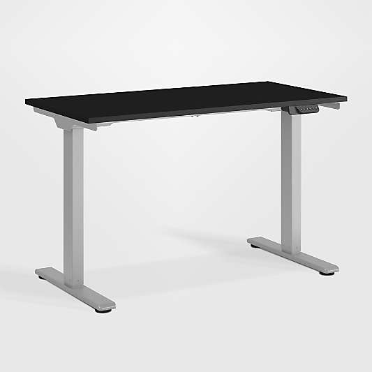 Humanscale ® eFloat Go 2.0 Black Adjustable Standing Charging Desk (48"-60")