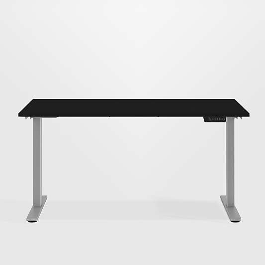 Humanscale ® eFloat Go 2.0 Black Adjustable Standing Charging Desk (48"-60")