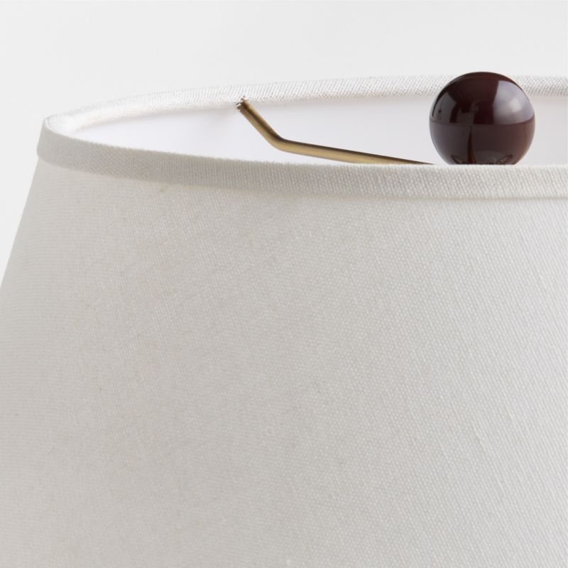 Haddon Bordeaux Metal Table Lamp with Fabric Shade 27" - image 4 of 7
