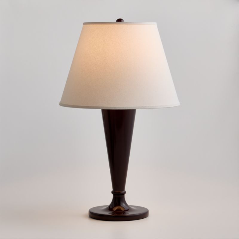 Haddon Bordeaux Metal Table Lamp with Fabric Shade 27" - image 2 of 7