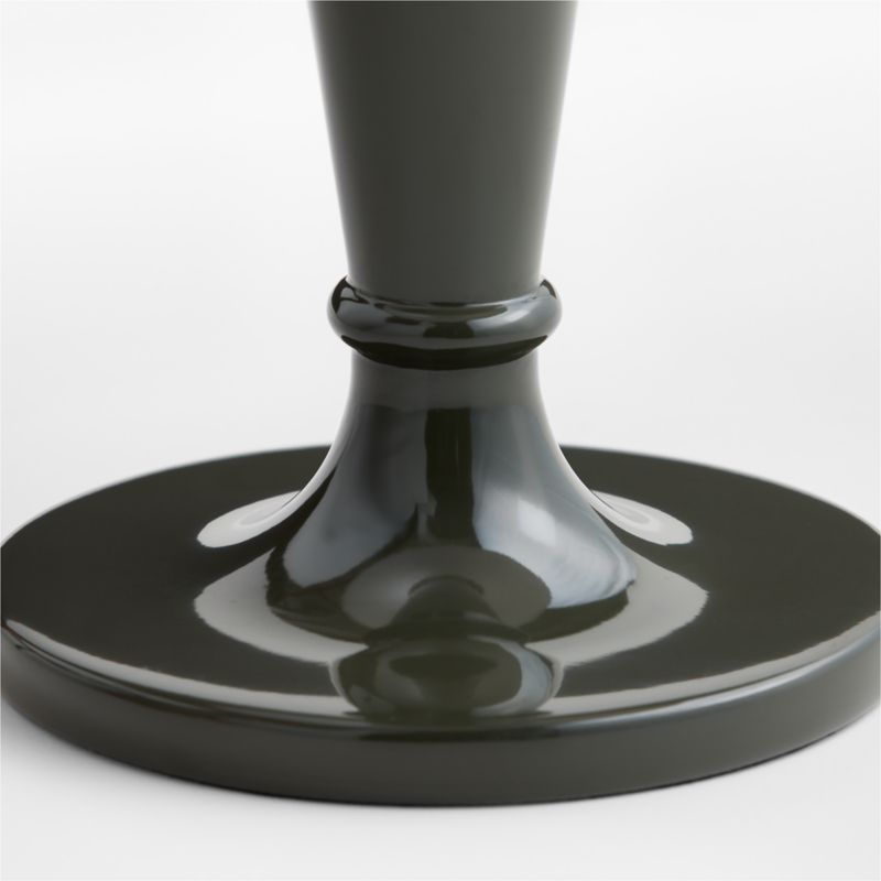 Haddon Dark Green Metal Table Lamp with Fabric Shade 27" - image 3 of 7