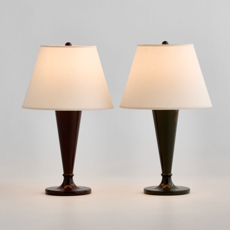 Haddon Bordeaux Metal Table Lamp with Fabric Shade 27" - image 5 of 7