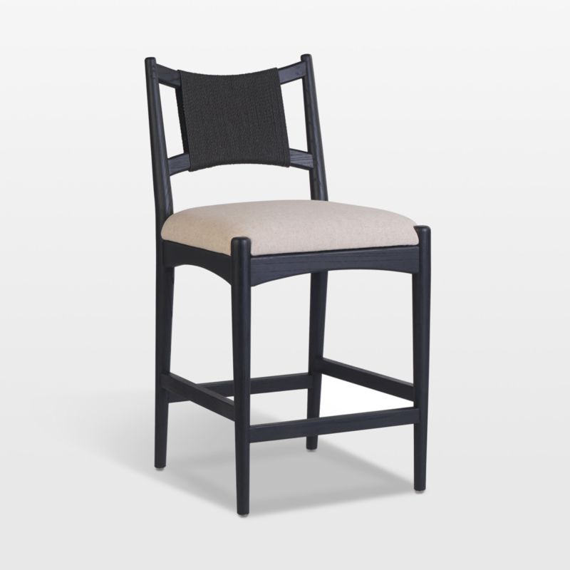 Haddon Black Rush Counter Stool - image 2 of 8