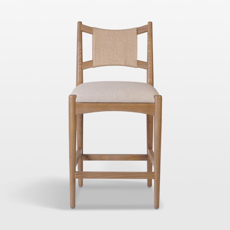 Haddon Natural Rush Counter Stool - image 0 of 8