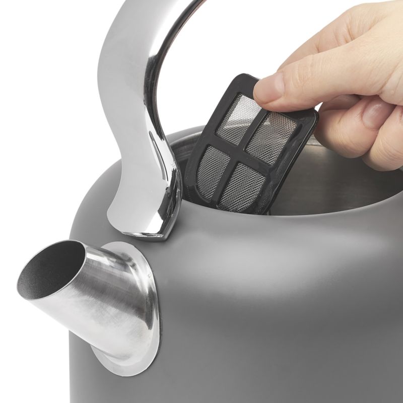 HADEN Chelsea Gray Electric Kettle + Reviews | Crate & Barrel