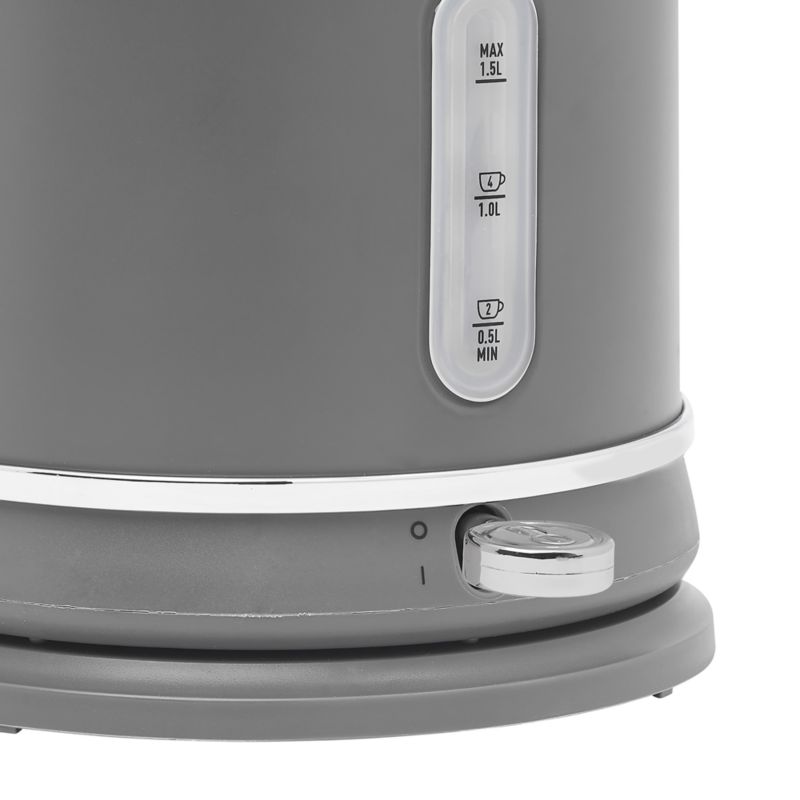 HADEN Chelsea Gray Electric Kettle + Reviews | Crate & Barrel