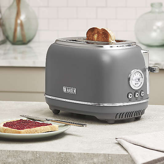 HADEN Chelsea Grey 2-Slice Toaster