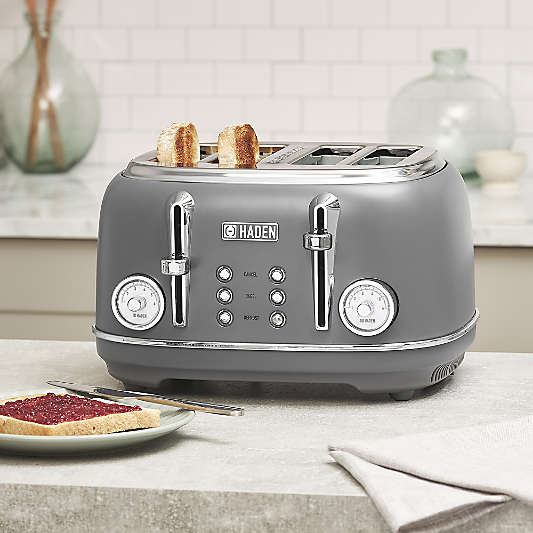 HADEN Chelsea Grey 4-Slice Toaster