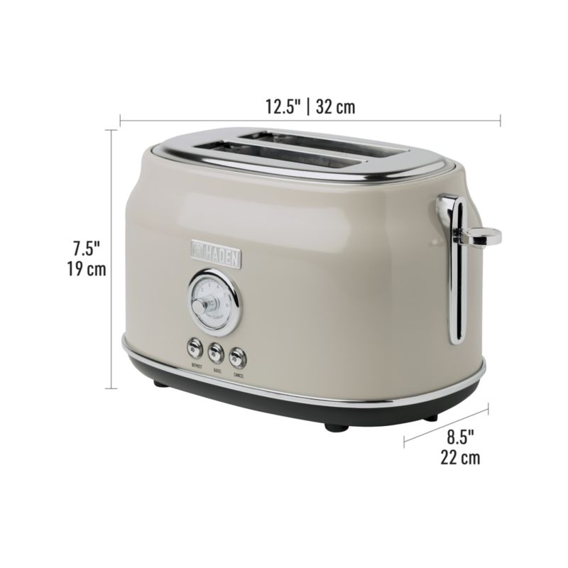 HADEN Dorset Putty Beige 2-Slice Toaster - image 8 of 9