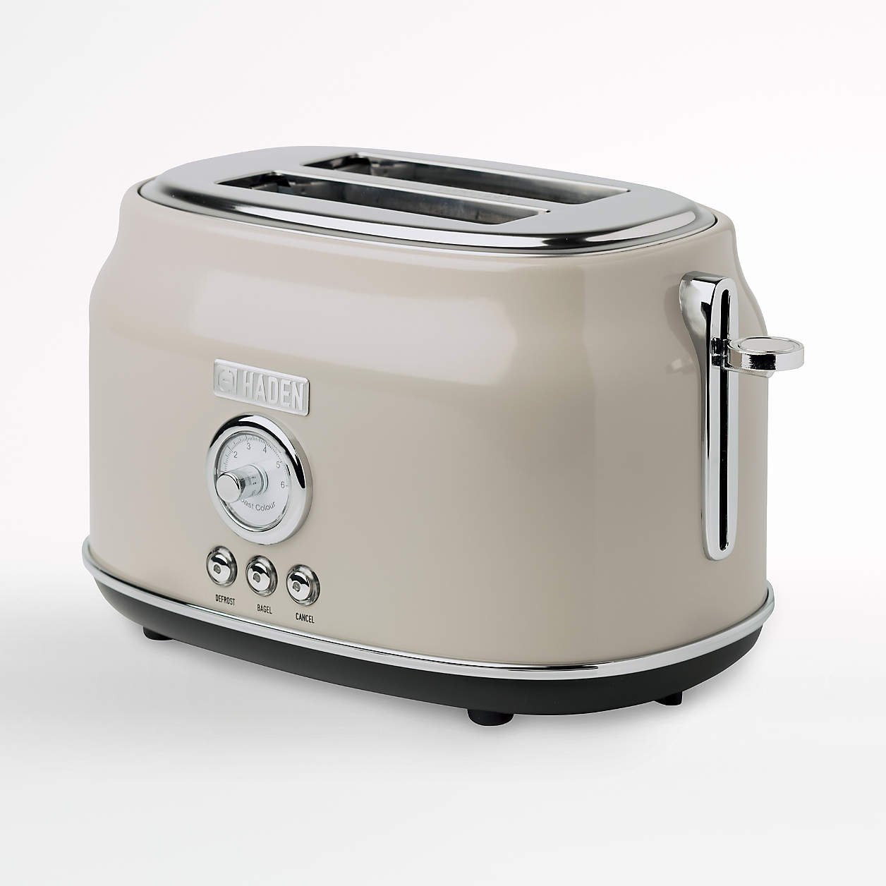 HADEN Dorset Putty Beige 2Slice Toaster + Reviews Crate & Barrel