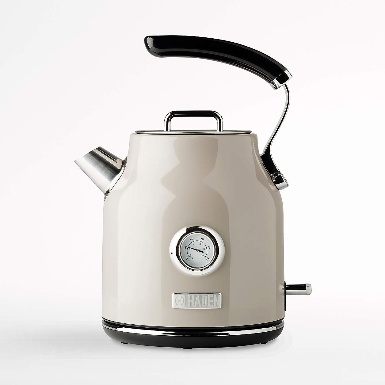 HADEN Dorset Putty Beige Electric Tea Kettle + Reviews Crate & Barrel