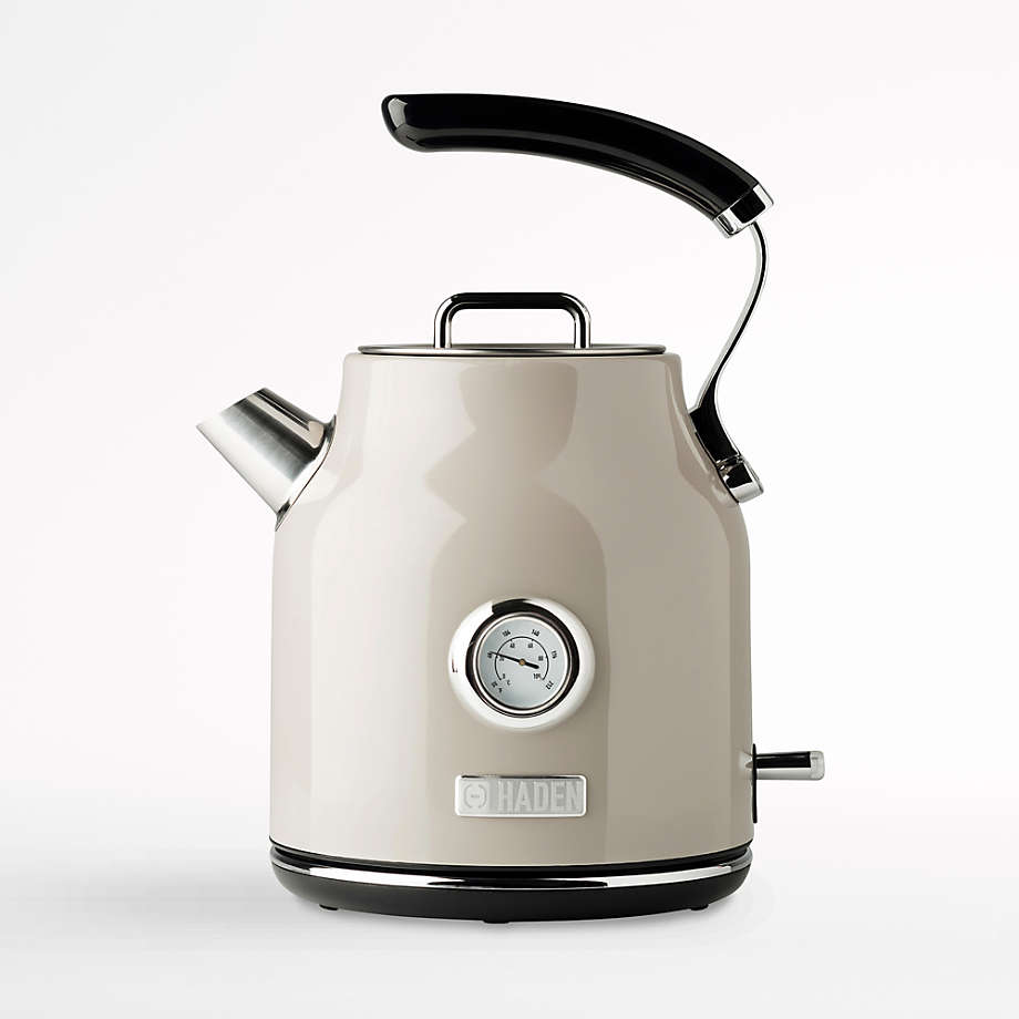 HADEN Dorset Putty Beige Electric Tea Kettle | Crate & Barrel
