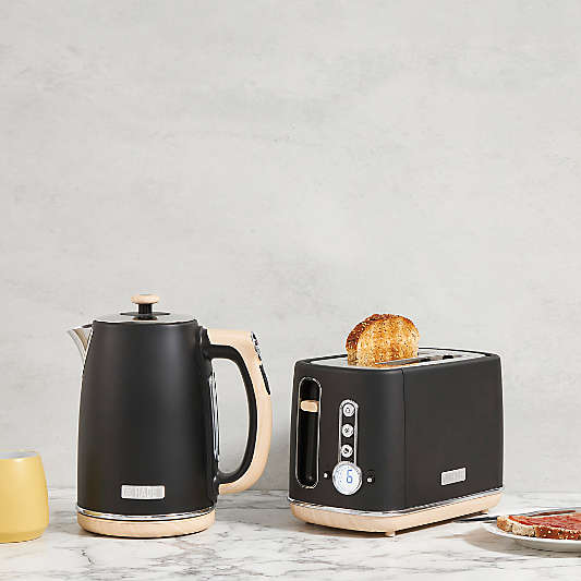 Haden Dorchester Matte Black 2-Slice Toaster