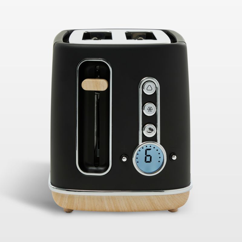 Cafe Express Finish Matte Black 2-Slice Toaster