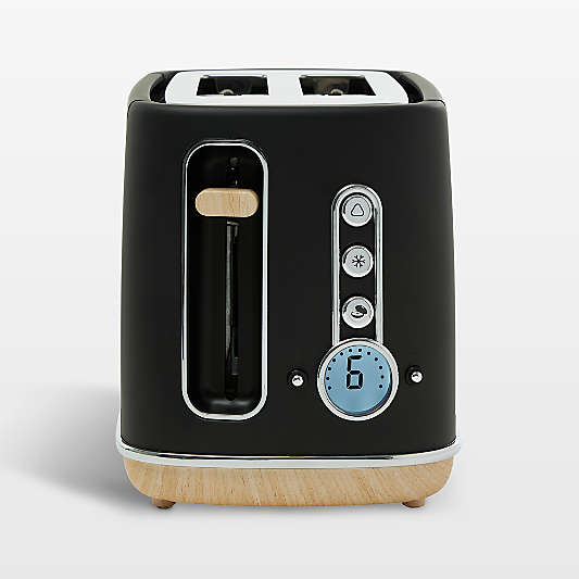 Haden Dorchester Matte Black 2-Slice Toaster