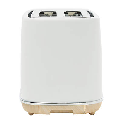 Haden Dorchester Matte White 2 Slice Toaster Reviews Crate