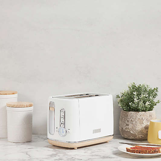 Haden Dorchester Matte White 2-Slice Toaster