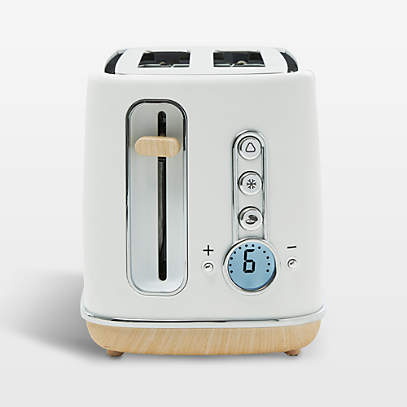 Cafe Express Finish Matte White 2-Slice Toaster