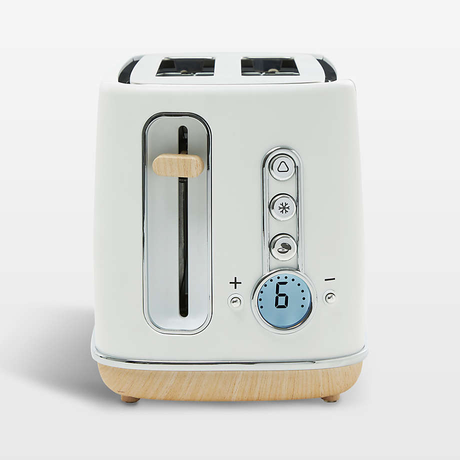 Haden Dorchester Matte White 2Slice Toaster + Reviews Crate & Barrel