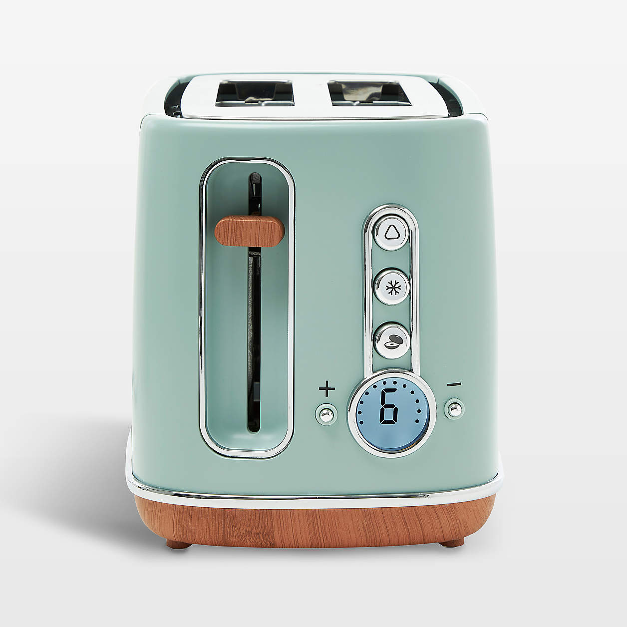 Haden Dorchester Silt Green 2Slice Toaster + Reviews Crate & Barrel