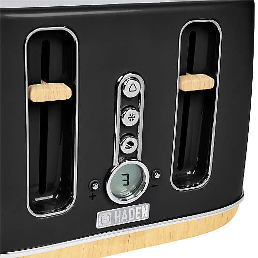 HADEN Dorchester Matte Black 4-Slice Toaster