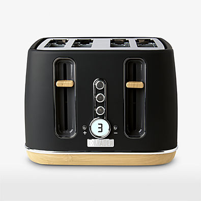 View HADEN Dorchester Matte Black 4-Slice Toaster details