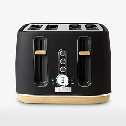 HADEN Dorchester Matte Black 4-Slice Toaster