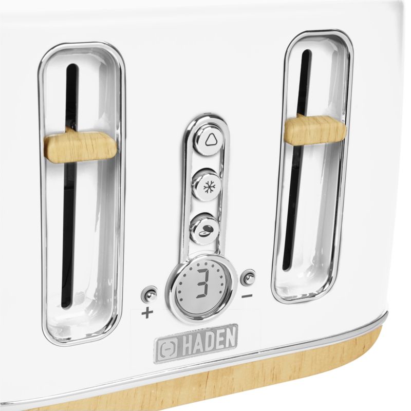 HADEN Dorchester 4- Slice Matte White Toaster - image 6 of 9