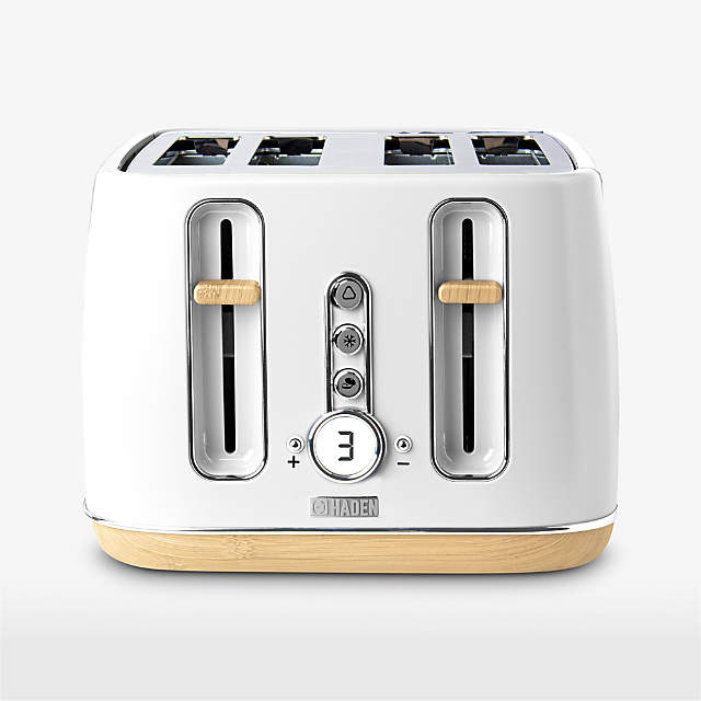 HADEN Dorchester Matte White 4 Slice Toaster Reviews Crate