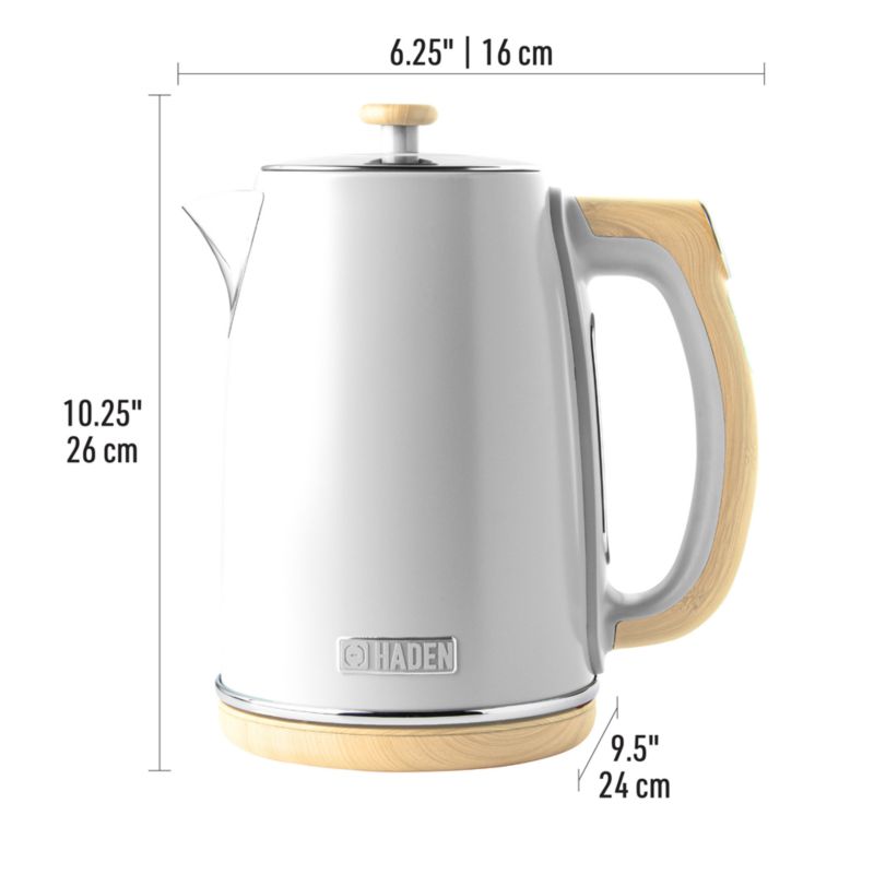 HADEN Dorchester Matte White Variable Temperature Programmable Electric Tea Kettle - image 5 of 9