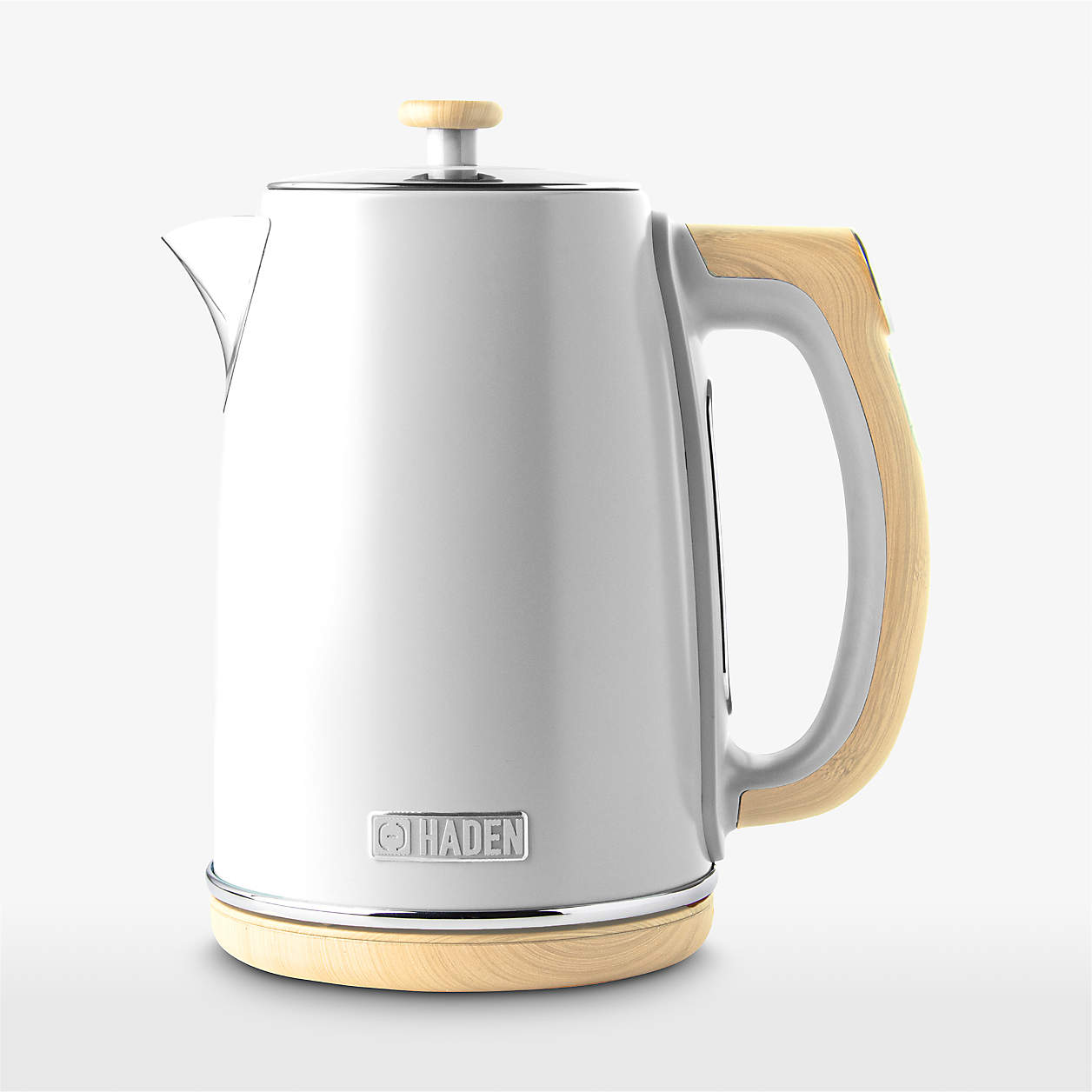 HADEN Dorchester Matte White Electric Tea Kettle + Reviews Crate & Barrel Canada