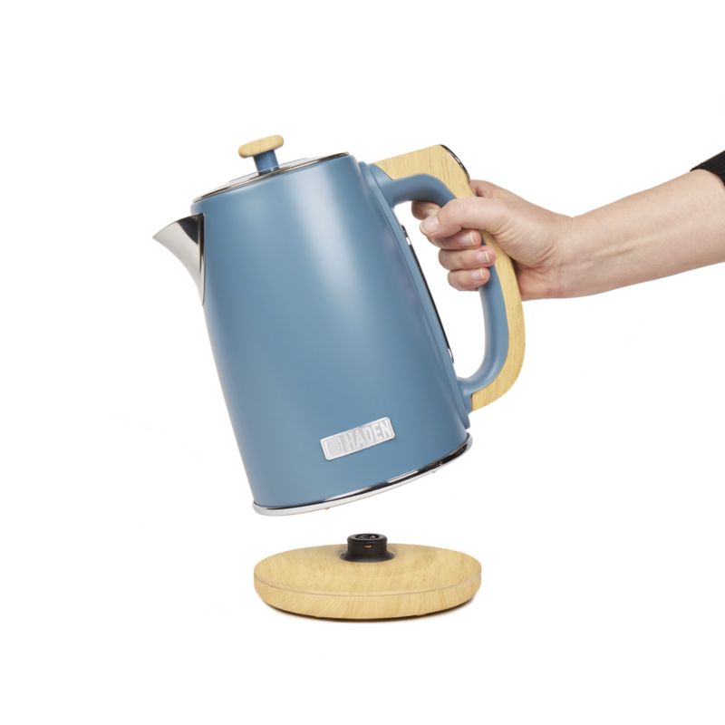 HADEN Heritage Stone Blue Electric Tea Kettle Crate & Barrel