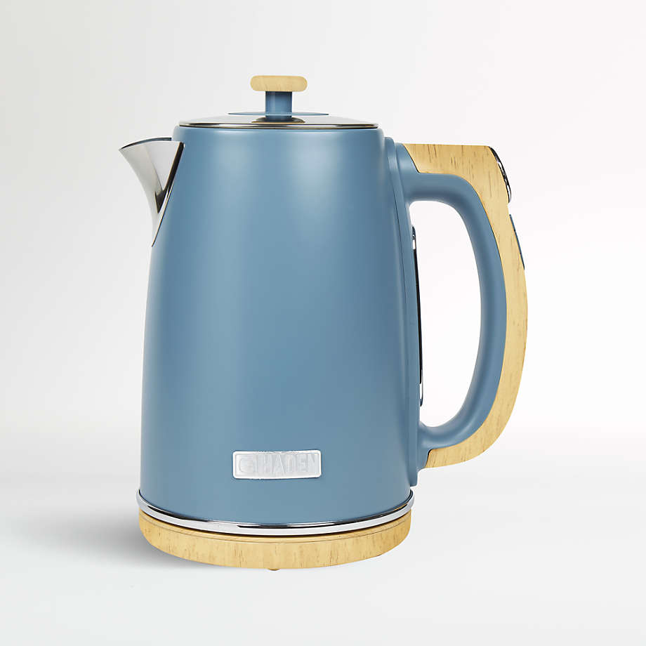 Fellow Stagg EKG Matte White Electric Tea Kettle with Walnut Handle +  Reviews, Crate & Barrel