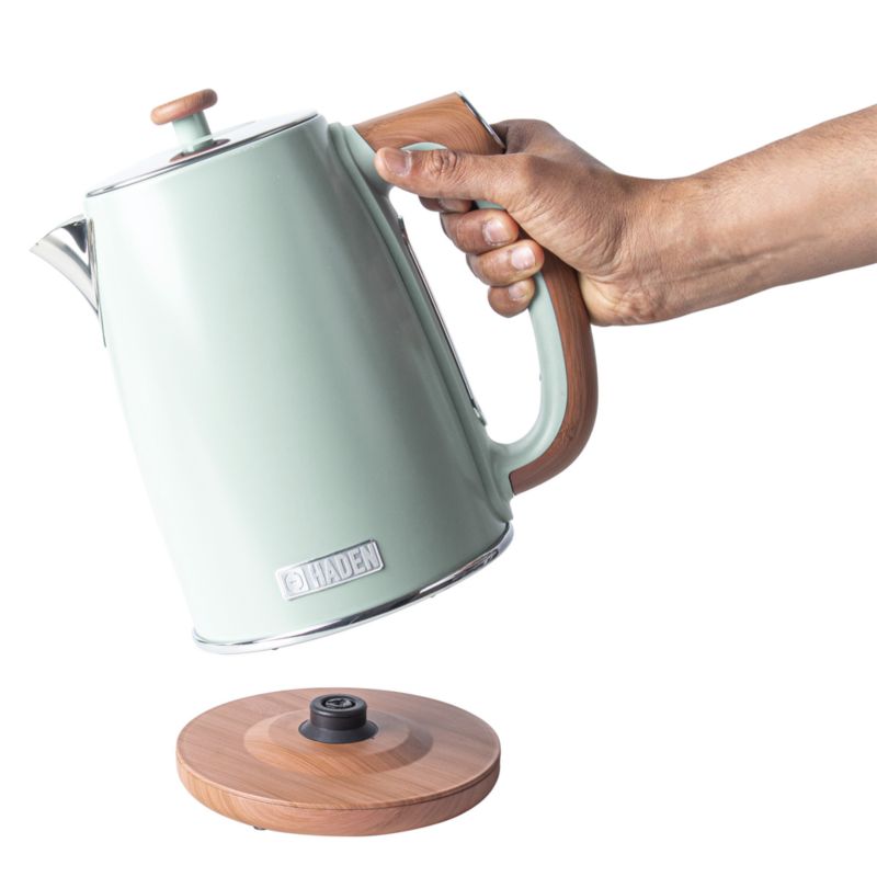 HADEN Dorchester Silt Green Electric Tea Kettle + Reviews Crate & Barrel