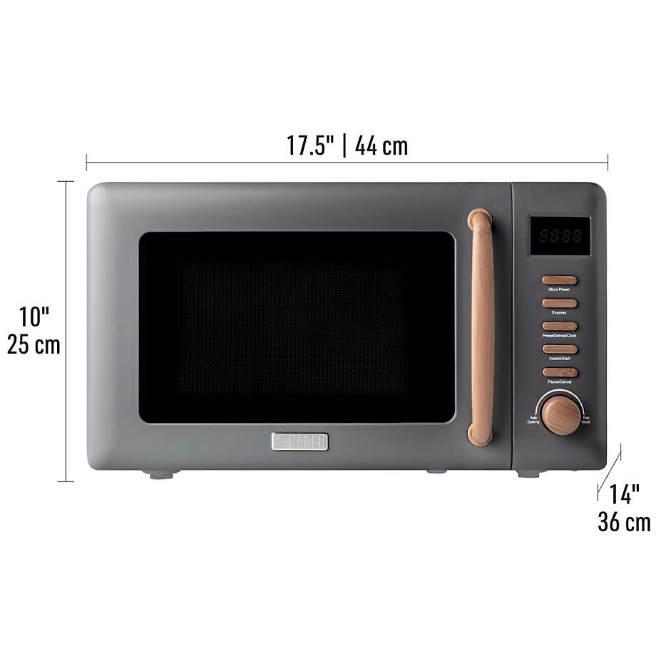 grey and black microwave