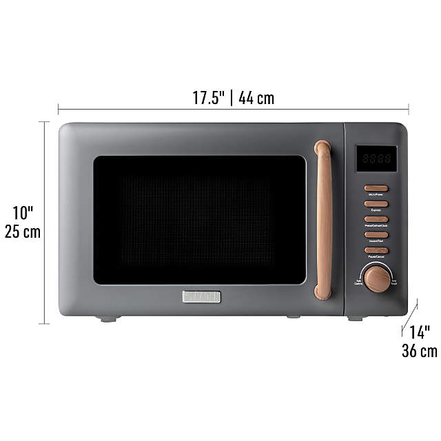 HADEN Dorchester Matte Black Compact Microwave + Reviews, Crate & Barrel  Canada
