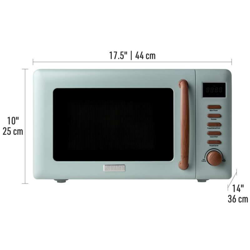 HADEN Dorchester Silt Green Compact Microwave