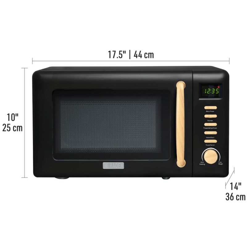 HADEN Dorchester Matte Black Compact Microwave - image 5 of 8