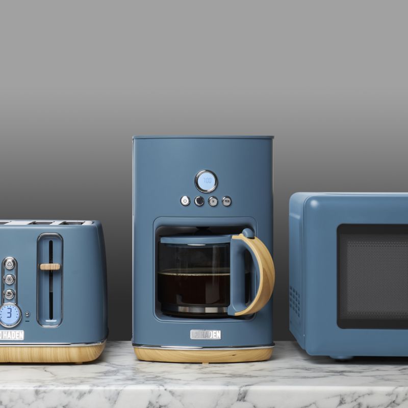 HADEN Dorchester Ultra Stone Blue 10Cup Programmable Drip Coffee Maker + Reviews Crate