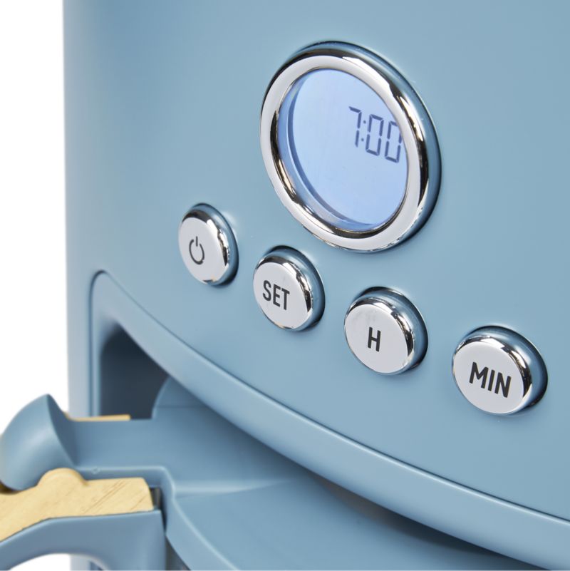 HADEN Dorchester Ultra Stone Blue 10Cup Programmable Drip Coffee Maker + Reviews Crate