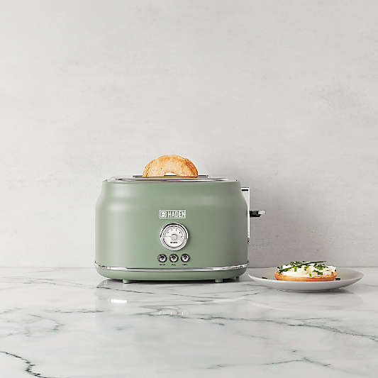 HADEN Dorset Cedar Green 2-Slice Toaster