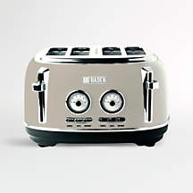 HADEN Dorset Putty Beige 4-Slice Toaster + Reviews | Crate & Barrel