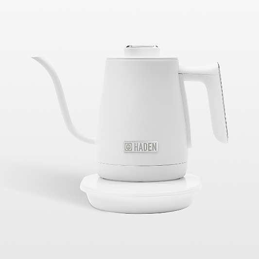 HADEN Gooseneck White Electric Tea Kettle