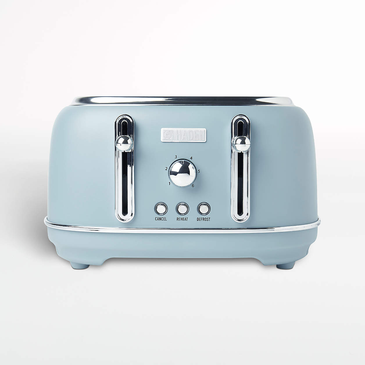 HADEN Highclere Pool Blue 4Slice Toaster + Reviews Crate & Barrel