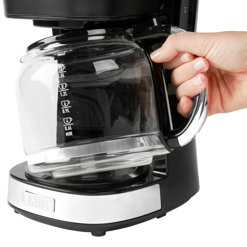 HADEN Heritage Black and Chrome 12-Cup Programmable Coffee Maker - image 9 of 9