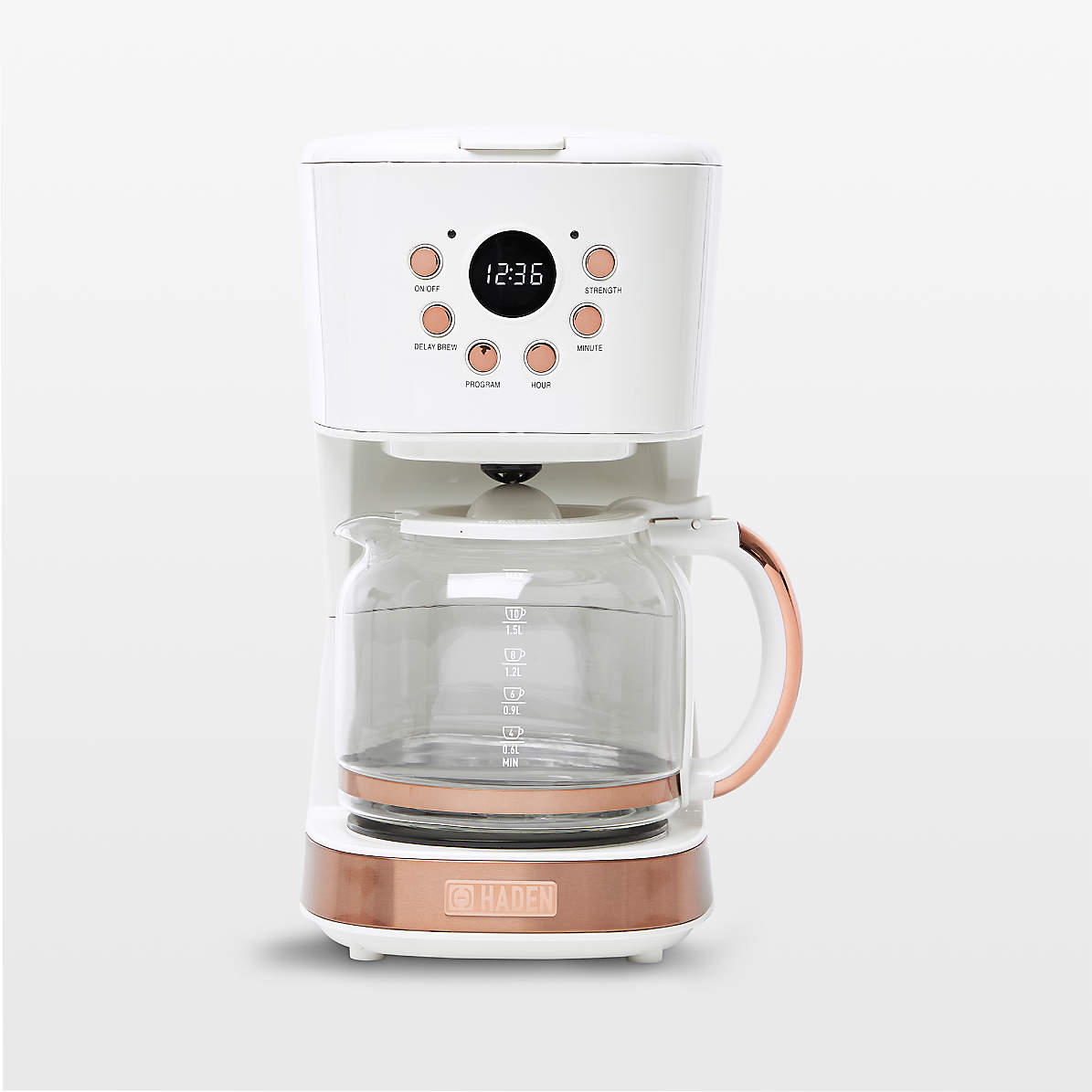 Haden 12 cup programmable new arrivals home coffee maker machine