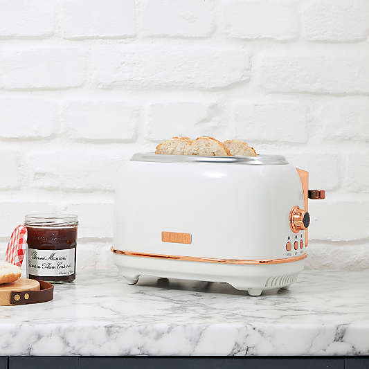 HADEN Heritage Ivory and Copper 2-Slice Toaster